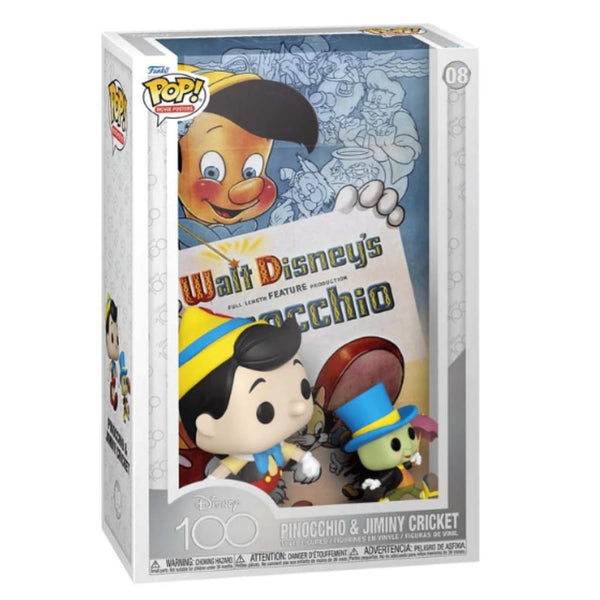 Funko Pop! Movie Cover Disney - Pinocchio & Jiminy Cricket (08)